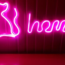 Wall-Lamp Art-Decorative-Lights Neon-Sign Holiday-Lighting LED Plastic Xmas-Party Baby