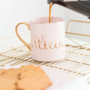 

Gold Coffee Mug, Name Mug, Personalized Mug, Custom Name Mug, Custom Mug, Customized Mug, Vinyl Mug, Personalized Coffee Mug