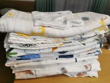 Manta de muselina para bebé, manta de gasa de algodón para recién nacido, pañal de muselina, 120x110cm