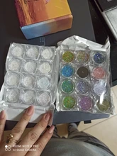 12 unids/set uñas polvo escamas iridiscentes lentejuelas oro plata Super brillante lentejuelas uñas artísticas manicura Decoración