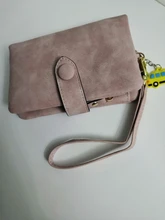 SMOOZA-Cartera de Piel de Mujer, Cartera de Piel de Mujer, billetera mate corta, billetera de Mujer con tres tarjetas plegables, 2020