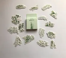 45 unids/pack, las plantas frescas papelería etiqueta adhesiva álbum de recortes diario decoración Etiqueta de sello de papel