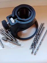 NEWONE 11Pcs HSS Woodworking Locator Set with Drill Bit,39mm Milling Burrs Carving Rotary