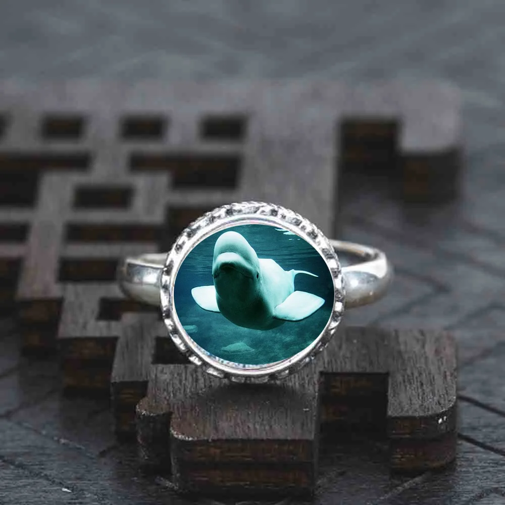 Anello In Argento Sterling 925 Gioielli Beluga Matrimonio Regolabile