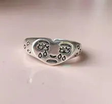 Anillos creativos de cara llorando para mujer, nueva moda, anillo ajustable, joyería para mujer, fiesta, Bar, Club nocturno, regalos del anillo Punk