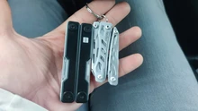 HUOHOU-minicuchillo multifunción plegable de bolsillo, tijeras de aleación de aluminio de acero inoxidable, resistente a la corrosión, 2020