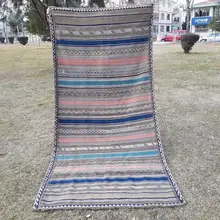 Винтажный английский Boho ковер 4'6''X9'3''/138x283 см