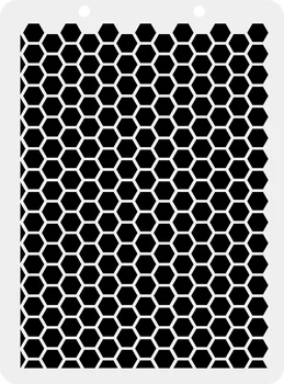 

Stencil plastic 12,5 х17 cm "craft Premier", "honeycomb", Art. V0055