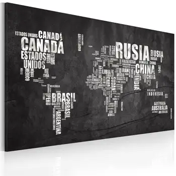 

Picture-world map (Spanish language)-60x40 cm