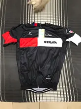 Nuevo 2021 rojo STRAVA profesional bicicleta equipo Maillot de manga corta Ciclismo Jersey Ciclismo hombres de verano transpirable Conjuntos de ropa de Ciclismo