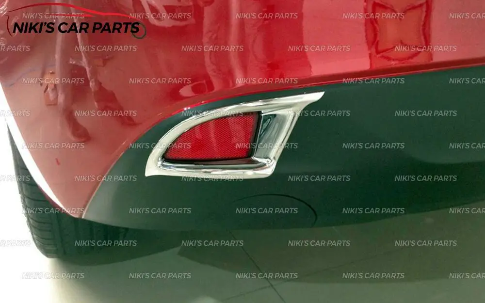Накладки для задних противотуманных фар для Mazda 3- HB ABS пластик хром 2 шт. литье украшение Тюнинг Автомобиля
