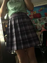 Minifaldas Harajuku de estilo coreano para mujer, faldas Kawaii a la moda, de cintura alta, falda escocesa plisada