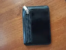 Cartera mágica de cuero para hombre, cartera pequeña con bolsillo para monedas, monedero, tarjetero, Clip para dinero en efectivo, 2021
