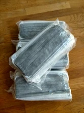 10/50/100/200 Uds máscaras desechables no tejida cara máscaras de capa de 3 capas filtro Anti polvo transpirable adultos máscara de boca negro en STOCK