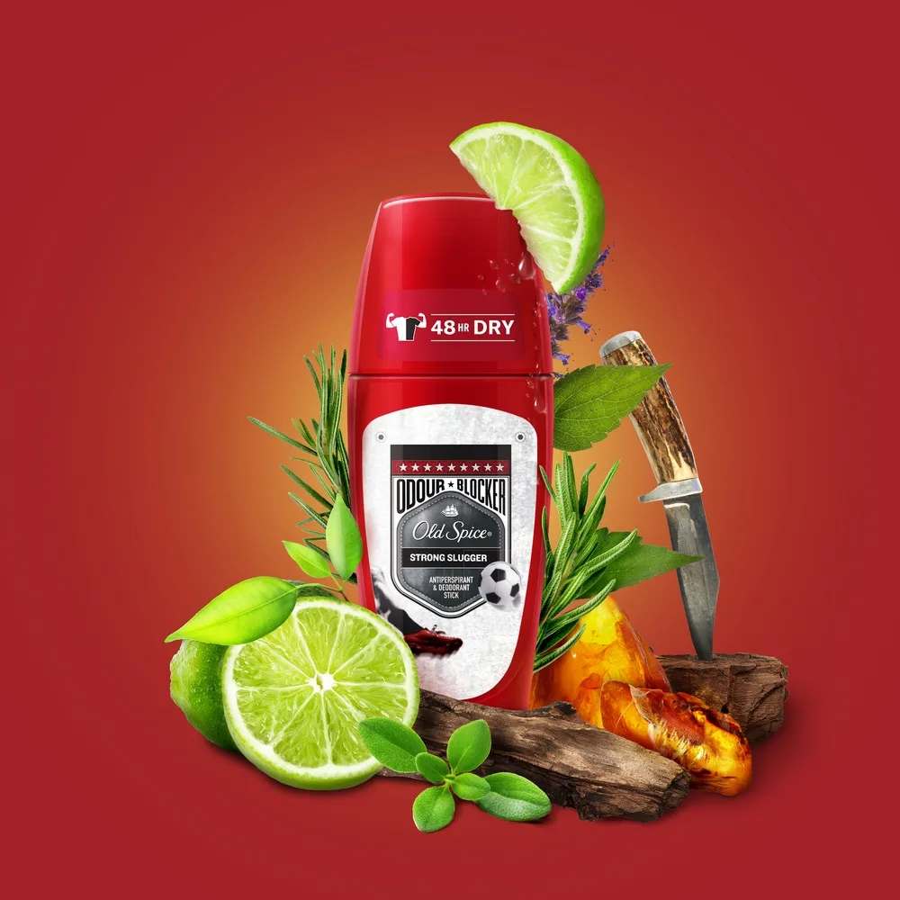 OLD SPICE Роликовый дезодорант-антиперспирант Odour Blocker Strong Slugger 50мл