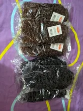 Mágico Pelo Rizado Afro tejido de pelo sintético 16-20 pulgadas 7 unids/lote mechones con cierre encaje africano extensores de cabello para mujer