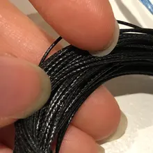 Correa de cuerda de rosca encerada de 0,5-2,5mm, collar, cuentas de cuerda para fabricación de joyería, pulsera Shamballa Diy, novedad