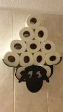 Toilet Roll Holder Sheep Wall Mount Black Metal Toilet Paper Wc Tissue Storage