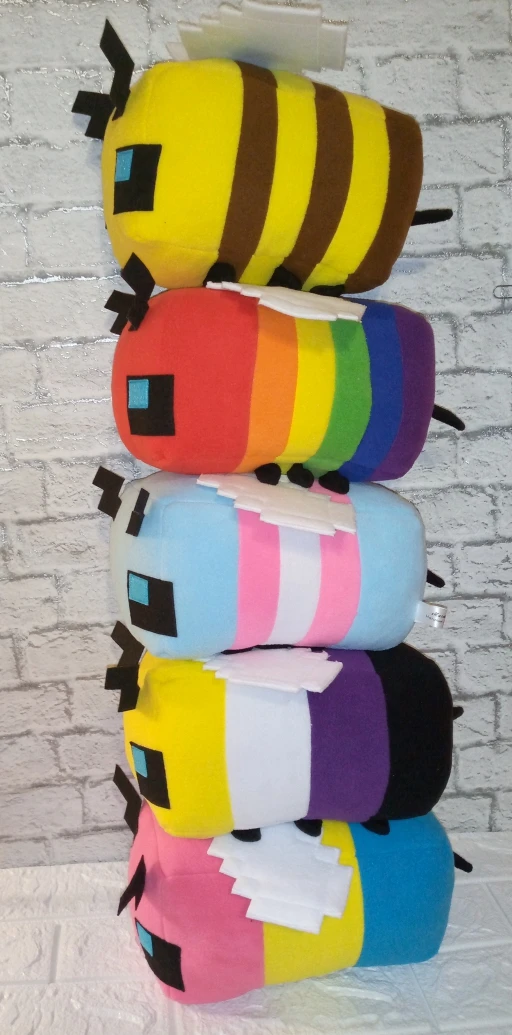 Minecraft Bee, Multi-colored Bee, Bee 