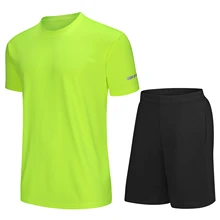 

Breathable Casual Round Collar Men Chic Design Short Sleeve Shirt Shorts Sportswear Suits High Quality Soft Rash Guard