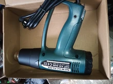 NEWACALOX-Pistola de aire caliente industrial, termorregulador LCD de 2000W, 220V, apto para enchufe de la UE, pistolas de calor con envoltura termal, boquilla de calentador