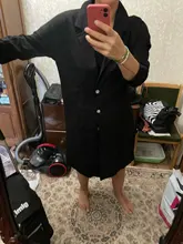 ZANZEA-gabardina de lino y algodón para mujer, abrigo informal con solapa y un solo pecho, para oficina, S-5XL