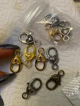 10 unids/lote ganchos de broche de langosta de mono de plata antigua para collar pulsera cadena accesorio de joyería para manualidades hallazgos 26*15MM