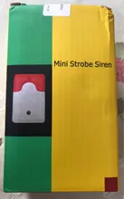 Minisirena estroboscópica de seguridad para el hogar, alarma de sonido con luz roja y azul, con cable y enchufe europeo, 12V, 24V, 220V, 110DB