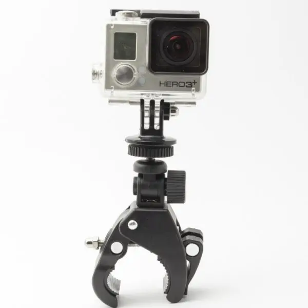 Крепление-прищепка на трубу для камер GoPro(Черный