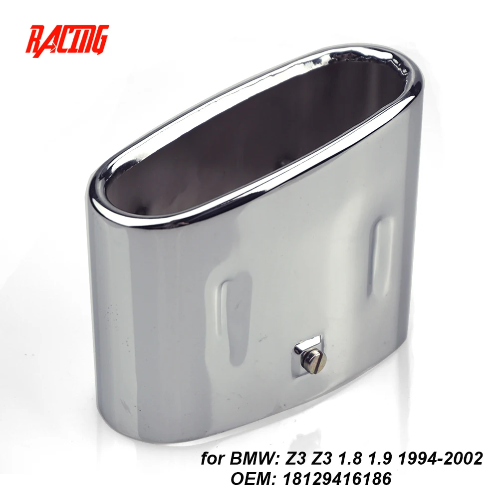 

exhaust tips with OEM part fit for BMW Z3 1.8 1.9 Cabrio Tailpipe Trim 53x113mm / 90mm 18129416186 Tailpipe tip