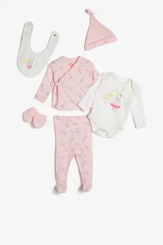 

Koton Kids Male Pink Printed Set 0 KNG15253ZK