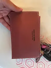 Tarjetero de PU con cremallera para hombre y mujer, tarjetero de Color puro con cremallera para tarjetas de identificación, Tarjeta De Nombre, regalo de vacaciones