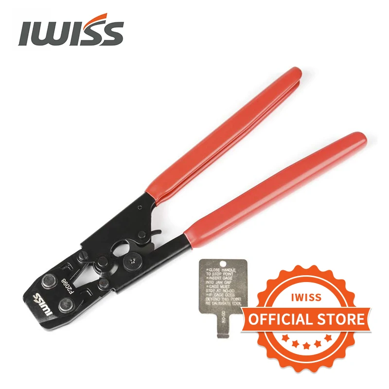 

IWISS PEX Cinch Clamp Tool Fastening Stainless Clamps 3/8Inch to 1Inch Calibration Gauge ASTM F2098/Non F2098 Ear Hose Clamps