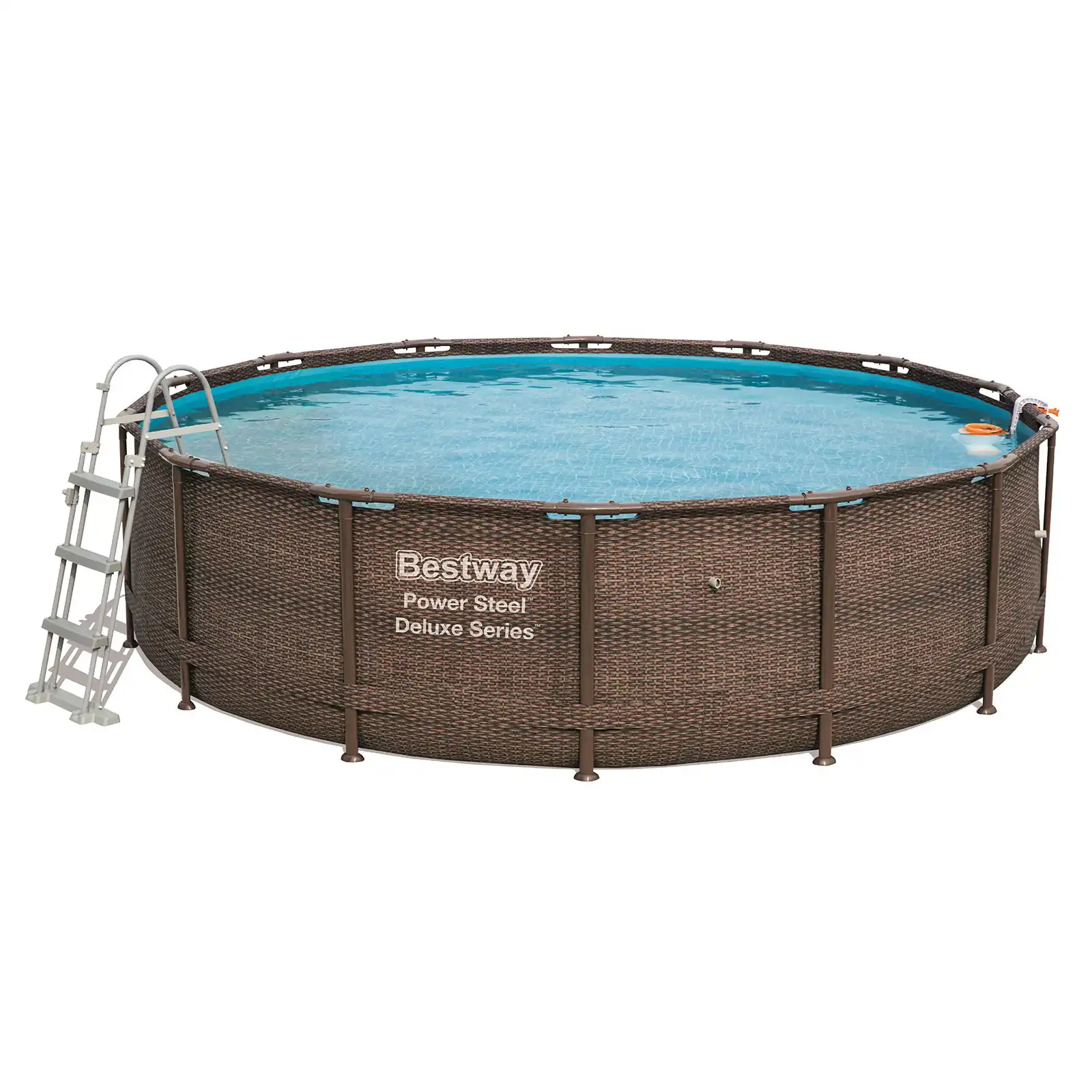 bestway removivel piscina tubular power aco design rattan 427 cm x 107 cm 56664