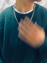 1 pieza de ancho 3mm/4,5mm/5mm/6mm/7mm/7,5mm acera Eslabón cubano collar de cadena para hombres mujeres Punk básico de cadena de acero inoxidable collares