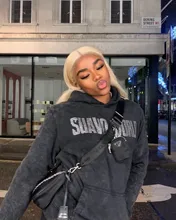 Luvin-pelucas frontales de encaje transparente para mujeres negras, cabello humano brasileño liso Remy, corto, Bob, desplumada, 613