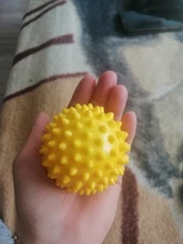 Pelota de Yoga y masajes con pinchos de PVC, 70mm, punto de disparo, deporte, Fitness, dolor en el pie, estrés, alivio del músculo, pelota de relajación, herramienta de cuidado saludable