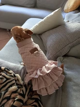 Warm Pet Dog Dress Vest Jacket For Dogs Cats Winter Chihuahua Yorkies Clothes Maltese
