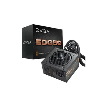 

Evga 500 Bq, 500 W, 100 - 240, 50 - 60, 8 - 4, 110 W, 500 W