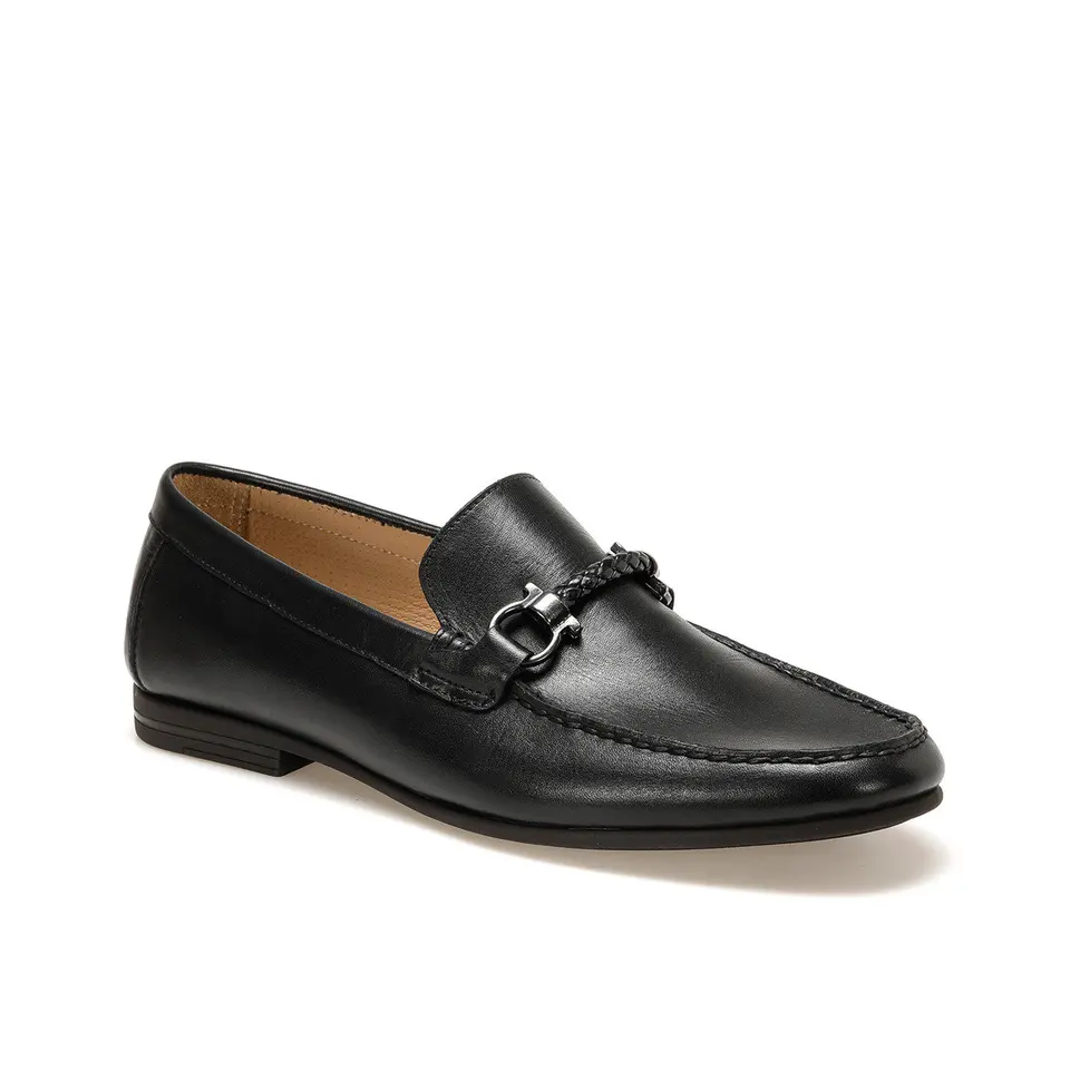black loafer flats
