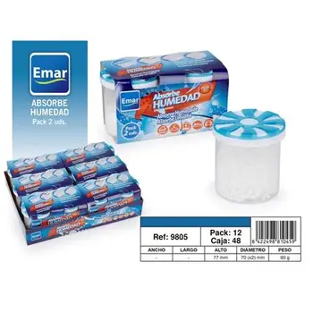 

BOX 48 units 9805-Absorbing Humidity 2x180 ml. (2X90 DEG.) airtight anti-discharges EMAR