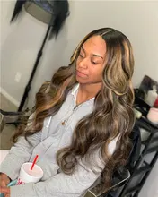 Elia destacar 4 30 peluca con malla frontal de la onda del cuerpo pelucas virginal brasileño 100% cabello humano Pre arrancado transparente negro de las mujeres 2021