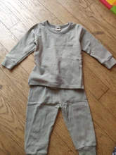 ¿Otoño 2 uds? Ropa de dormir para niños, conjunto de pijamas de algodón de Color puro, traje para niños, conjuntos de ropa de bebé, traje de cuerpo