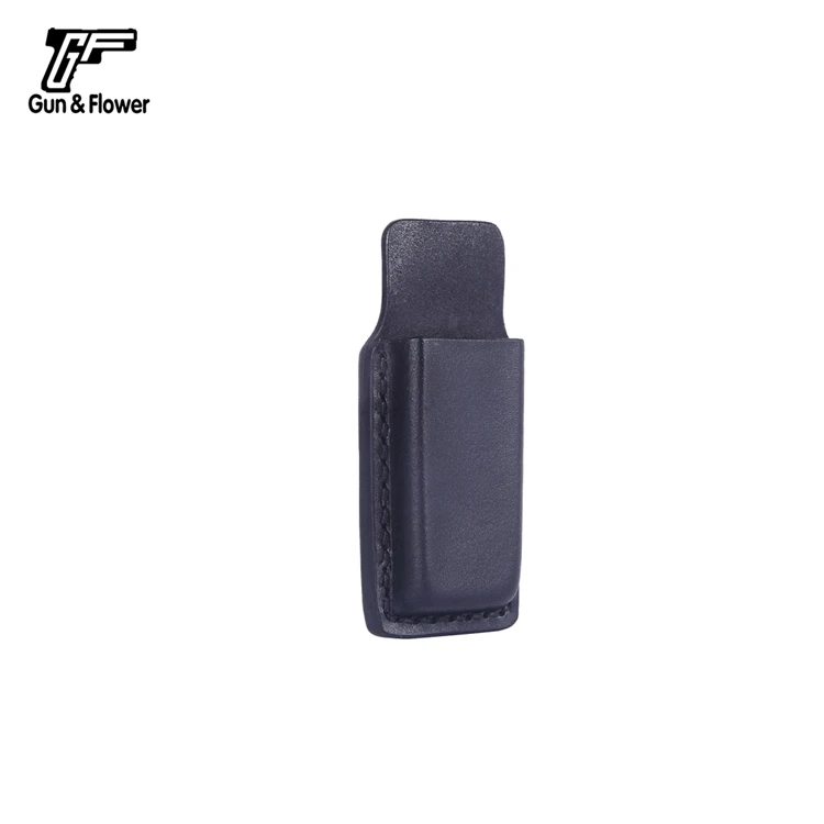 

Gunflower Fast Draw Single Mag Holster for Single Stack Mags Black OWB Magazine Pouch with Belt Loop