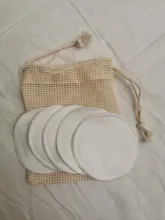 Almohadillas de algodón de bambú reutilizables, almohadilla lavable para quitar maquillaje, limpiador de piel Facial Suave, herramienta de belleza para el cuidado de la piel, 5/8/25 Uds.