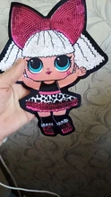 LOL surprise-pegatinas de ropa de muñecas para niñas, parche decorativo bordado para fiesta de cumpleaños