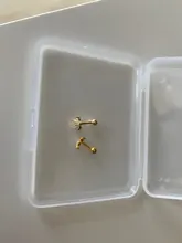 Canner-pendientes tipo botón de plata fina para mujer, 1 Uds., hélice, corazón, estrella, Luna, Piercing, joyería fina, cartílago W5, 925