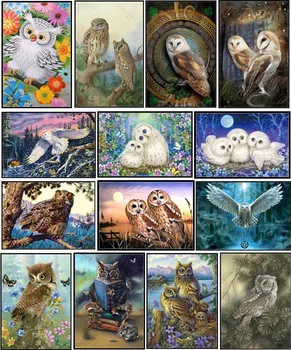 

Embroidery Counted Cross Stitch Kits Needlework - Crafts 14 ct DMC DIY Arts Handmade Decor - Owls Collection