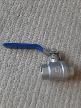 Stainless-Steel Ball-Valve Vinyl-Handle Female SS304 BSPT with 1-1/2-2P Full-Port 3/8-