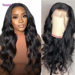 Non-Remy Body Wave 13x4 Lace Frontal Human Hair Wigs Human Natural Hair Women Human Hair Brazilian Human Hair Wigs 10 to 30 Inch
